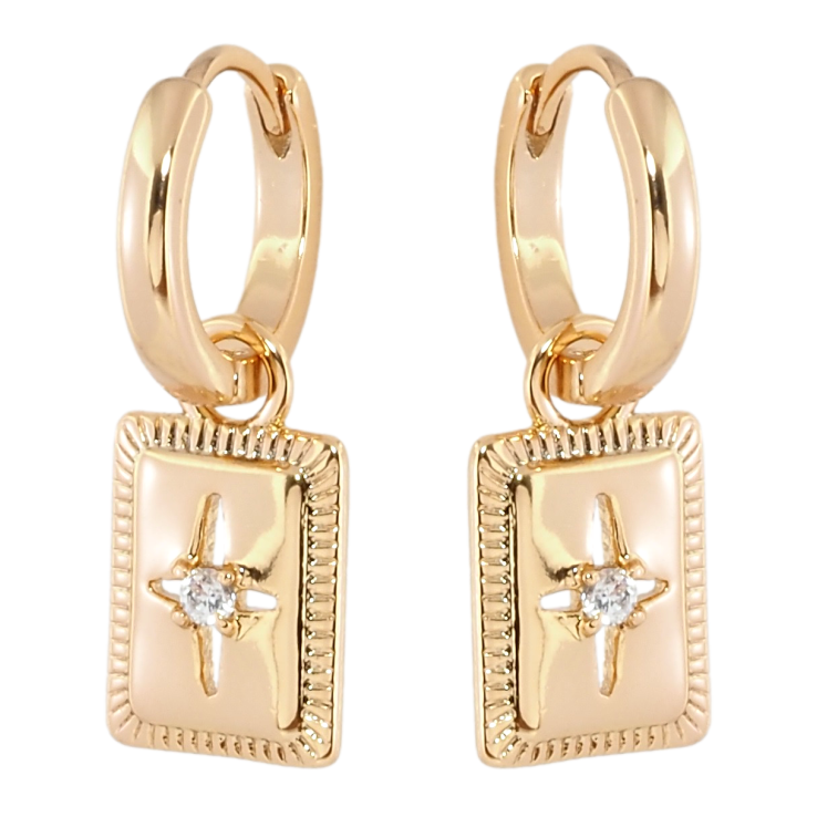 Серьги Xuping Позолота 18K подвески на колечках Декоративные подвески 2 в 1 фото №18