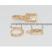Серьги Xuping Позолота 18K подвески на колечках Декоративные подвески 2 в 1 фото №2