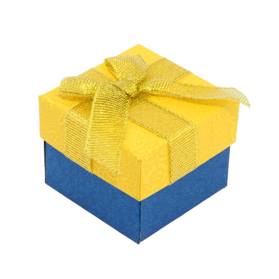 Подарочная патриотическая коробка Под кольцо Размер 5х5см, h= 3см фото №1