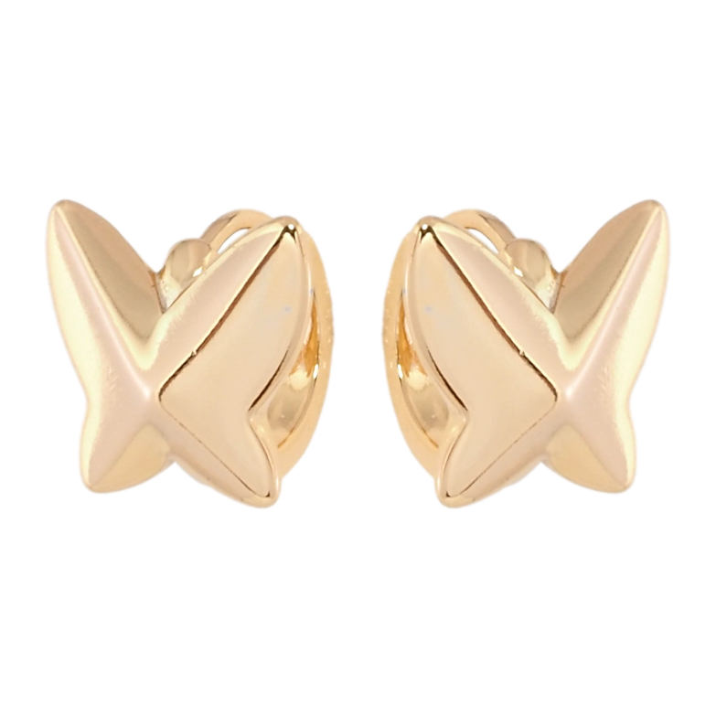 Серьги Xuping Позолота 18K колечки Бабочки фото №1 Серьги Xuping Позолота 18K колечки Бабочки фото №1
