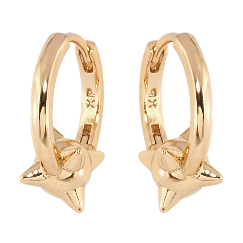 Серьги Xuping Позолота 18K колечки Декоративные фото №3