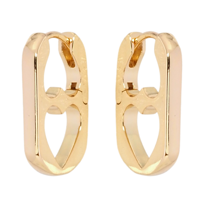 Сережки Xuping Позолота 18K колечка Бічний візерунок серця фото №1 Сережки Xuping Позолота 18K колечка Бічний візерунок серця фото №1