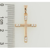 Кулон Xuping Позолота 18K Крест с цирконием для цепочки до 5мм фото №2 Кулон Xuping Позолота 18K Крест с цирконием для цепочки до 5мм фото №2