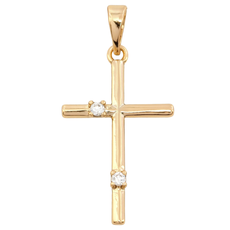 Кулон Xuping Позолота 18K Крест с цирконием для цепочки до 5мм фото №12 Кулон Xuping Позолота 18K Крест с цирконием для цепочки до 5мм фото №12