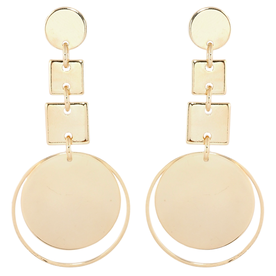 Сережки Xuping Позолота 18K пусети Фігурні підвіски фото №1