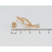 Сережки Xuping Позолота 18K пусети Декоративні підвіски з фіанітами фото №2
