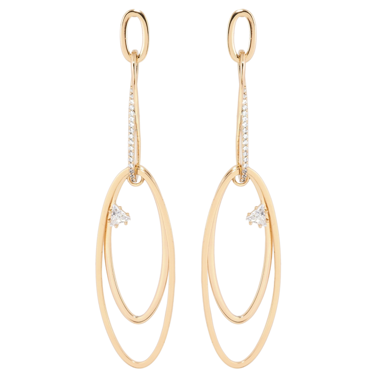 Сережки Xuping Позолота 18K пусети Серця з вставками цирконію фото №20