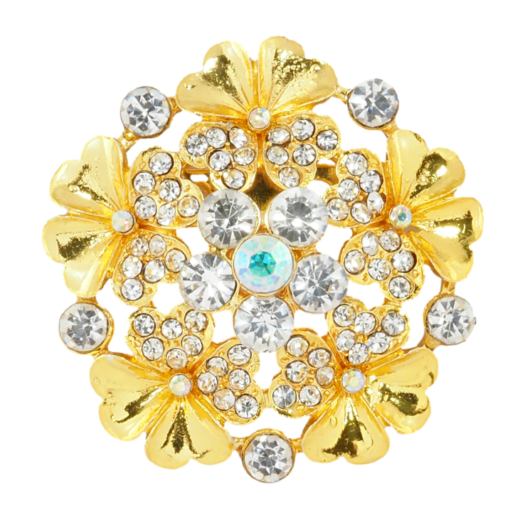 Брошь Цветок со стразами фото №24 Брошь Цветок со стразами фото №24