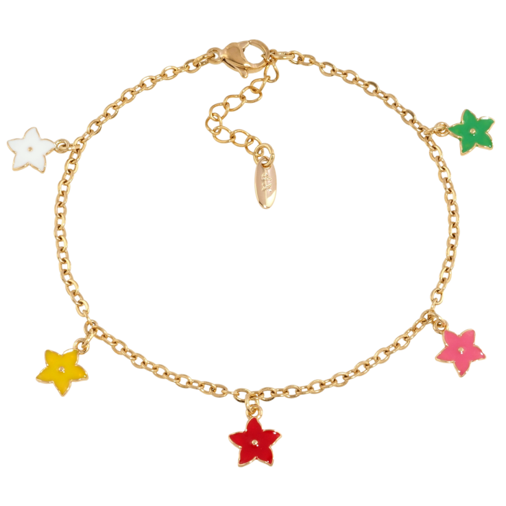 Браслет Xuping Позолота 18K Цепочка с подвесками цветочки размер с доп.цепочкой 17-20см х 2мм фото №13 Браслет Xuping Позолота 18K Цепочка с подвесками цветочки размер с доп.цепочкой 17-20см х 2мм фото №13