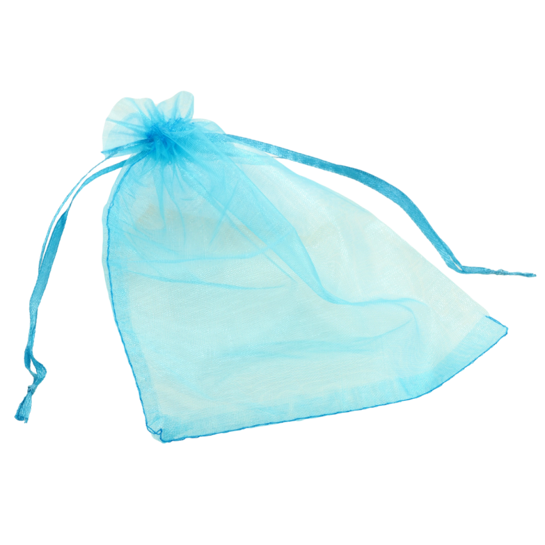 Мешочек подарочный из органзы Голубой размер 12х17см цена за 1 шт. фото №5