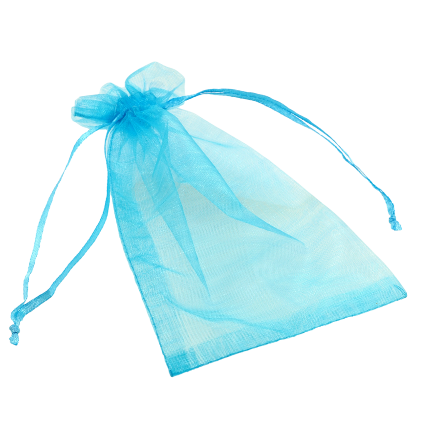 Мешочек подарочный из органзы Голубой размер 10х15см цена за 1 шт. фото №1