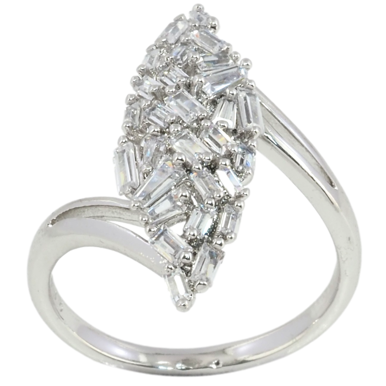 Каблучка Xuping Родій Інкрустація цирконієм фото №1