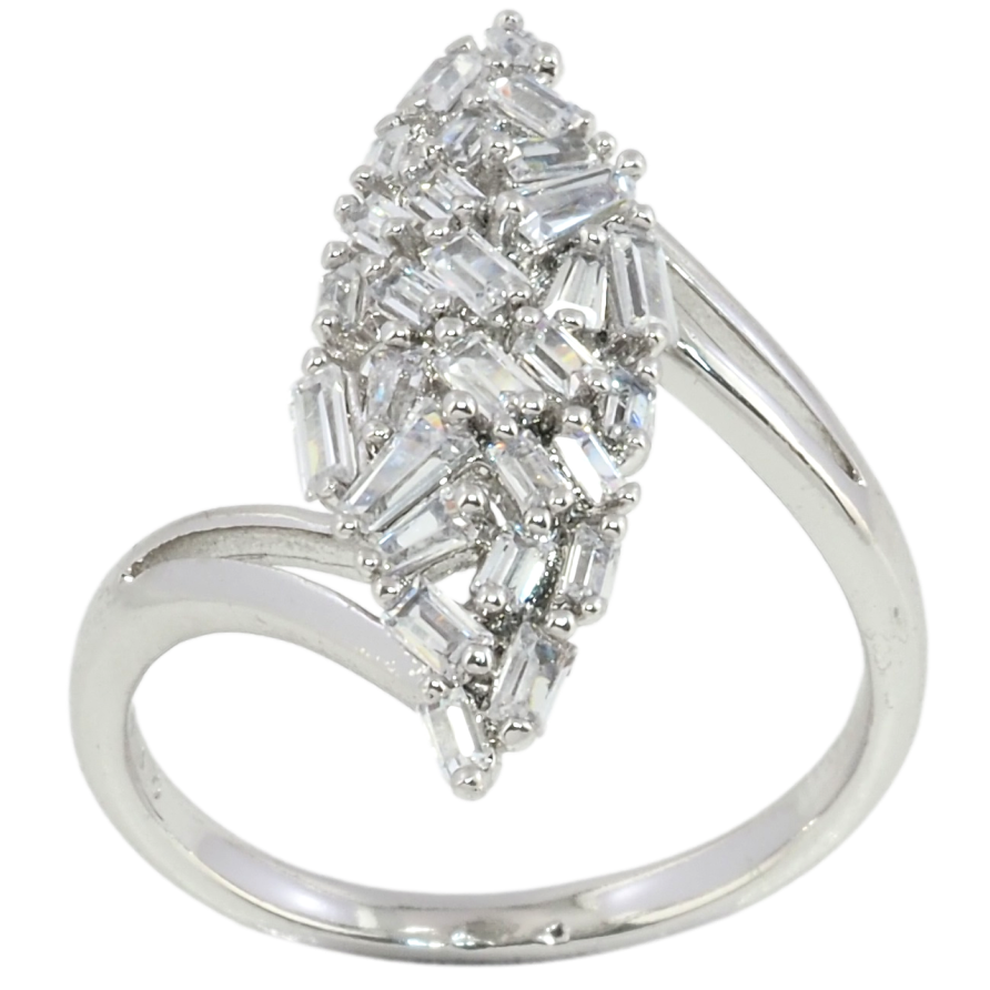 Каблучка Xuping Родій Інкрустація цирконієм фото №1