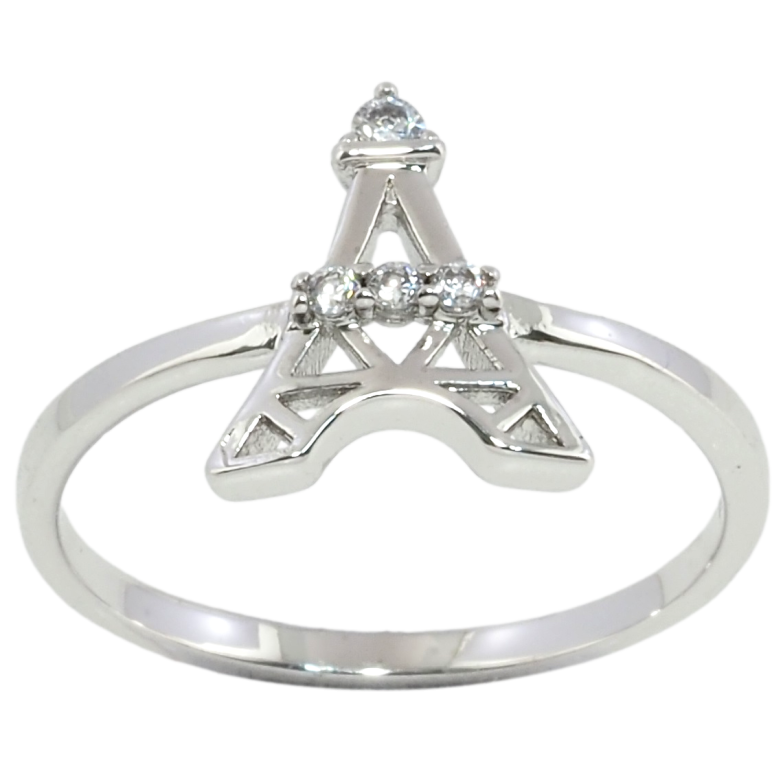 Кольцо Xuping Родий Эйфелева башня фото №1