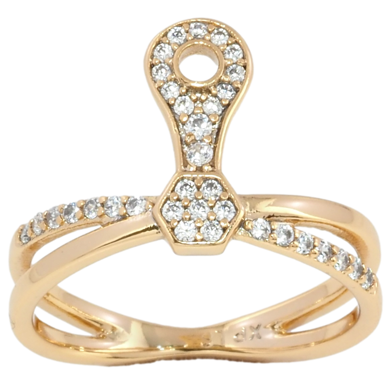 Кольцо Xuping Позолота 18K Декоративный узор с цирконием фото №1 Кольцо Xuping Позолота 18K Декоративный узор с цирконием фото №1