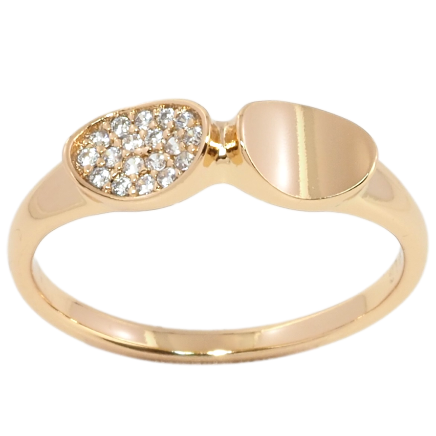 Каблучка Xuping Позолота 18K Декоративний візерунок із цирконієм фото №1