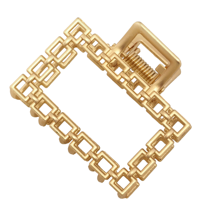 Краб металлический Прямоугольник с узором длина 5см фото №3 Краб металлический Прямоугольник с узором длина 5см фото №3