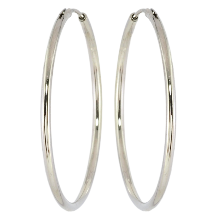 Серьги Xuping Родий кольца (конго) Классика ø 4см фото №8 Серьги Xuping Родий кольца (конго) Классика ø 4см фото №8