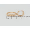 Серьги Xuping Позолота 18K колечки Овальные фото №2