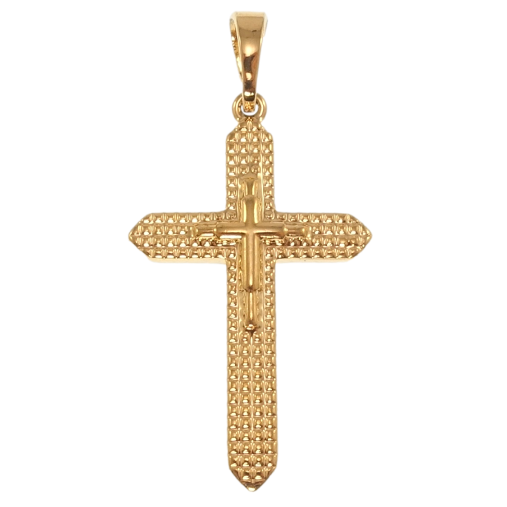 Кулон Xuping Позолота 18K Декоративный Крест для цепочки до 5мм фото №9 Кулон Xuping Позолота 18K Декоративный Крест для цепочки до 5мм фото №9