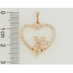 Кулон Xuping M&L Колір 18К Сердечко з феєю для ланцюжка до 5мм фото №2