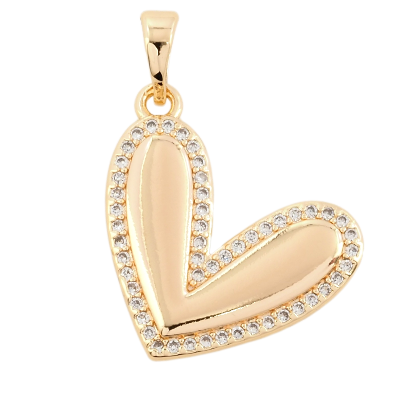 Кулон Xuping M&L Колір 18К Серце з цирконієм для ланцюжка до 5мм фото №1