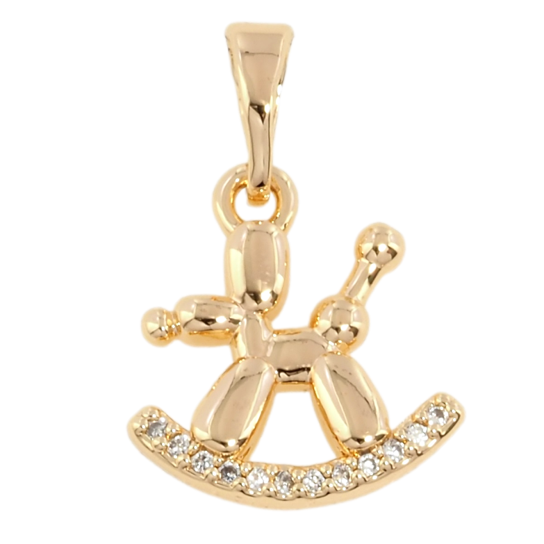 Кулон Xuping M&L Колір 18К Собачка з кульки для ланцюжка до 5мм фото №1