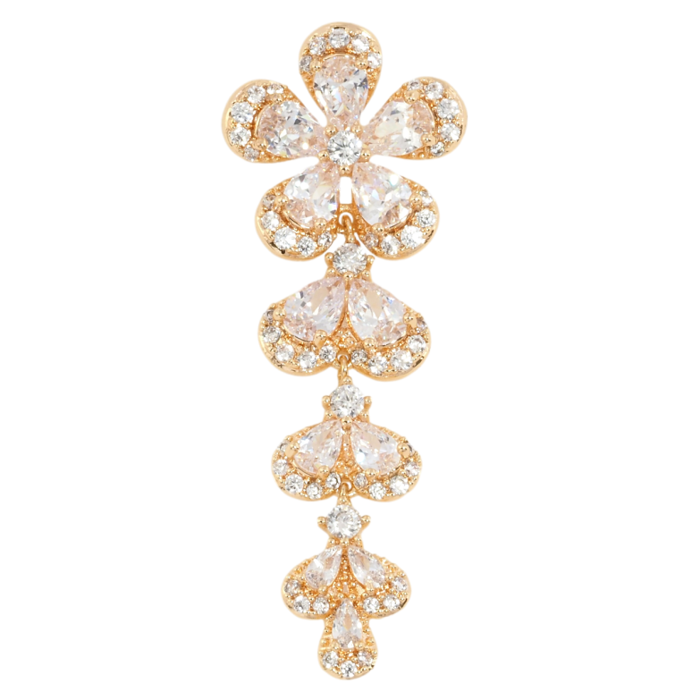 Кулон Xuping M&L Цвет 18К Кристальный цветок для цепочки до 3мм фото №1