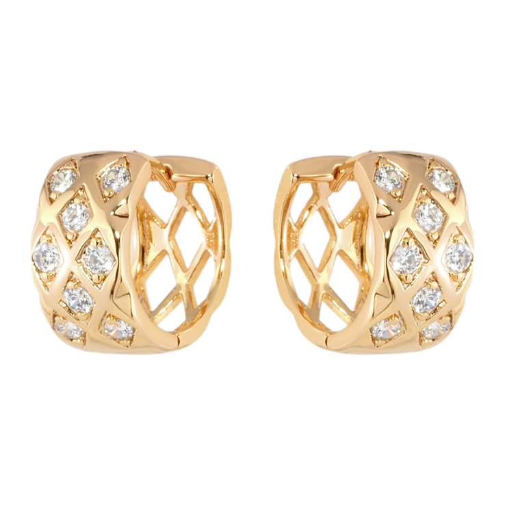 Сережки Xuping Позолота 18K колечка Інкрустація цирконієм фото №22 Сережки Xuping Позолота 18K колечка Інкрустація цирконієм фото №22
