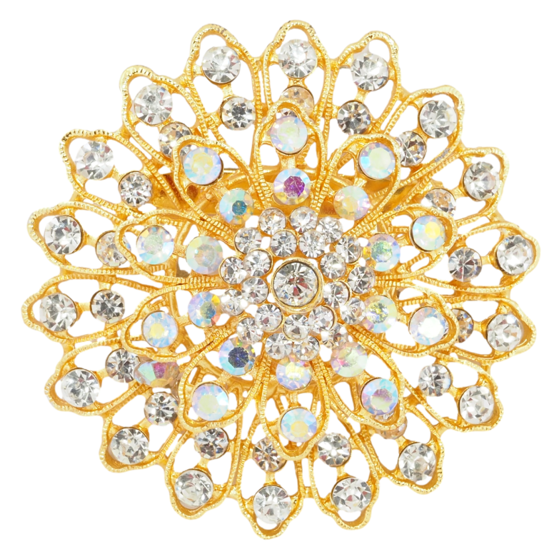 Брошка Квітка зі стразами ІРЖАВА ГОЛКА! фото №1 Брошка Квітка зі стразами ІРЖАВА ГОЛКА! фото №1