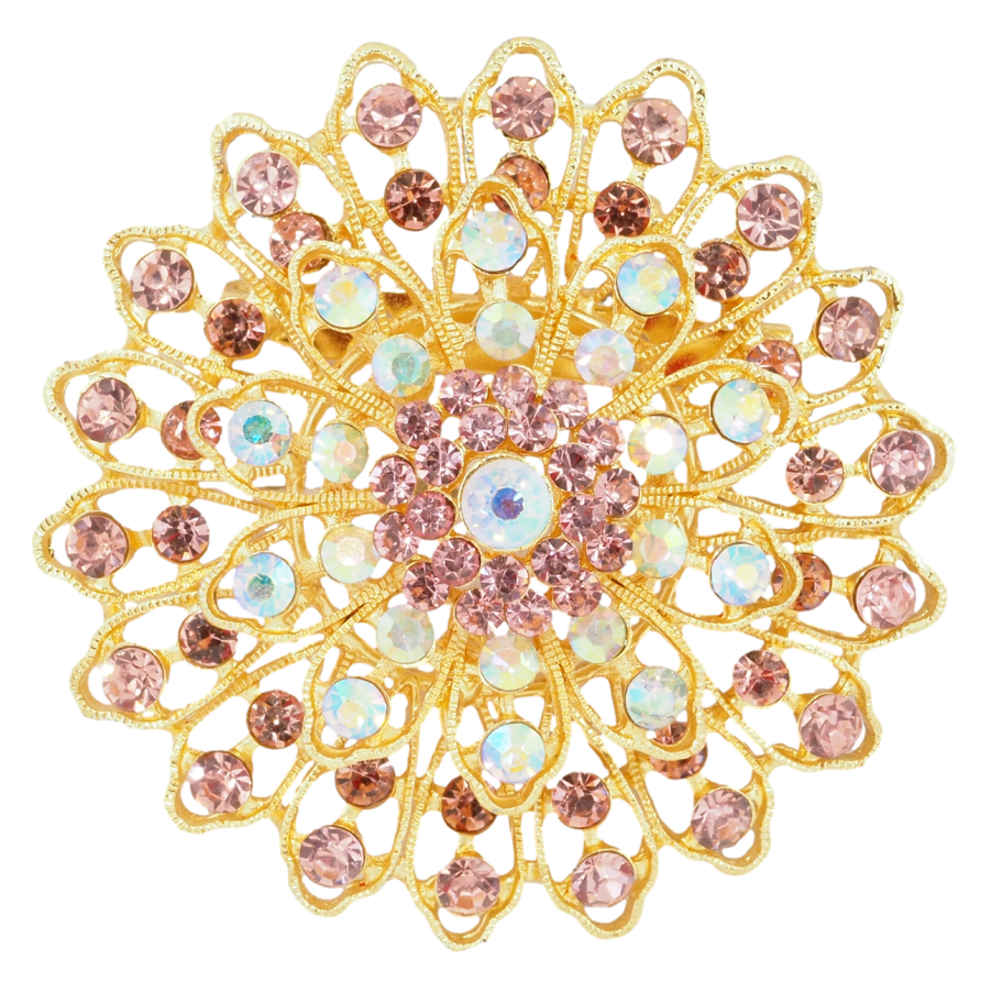 Брошь Цветок с розовыми стразами РЖАВАЯ ИГЛА! фото №1 Брошь Цветок с розовыми стразами РЖАВАЯ ИГЛА! фото №1