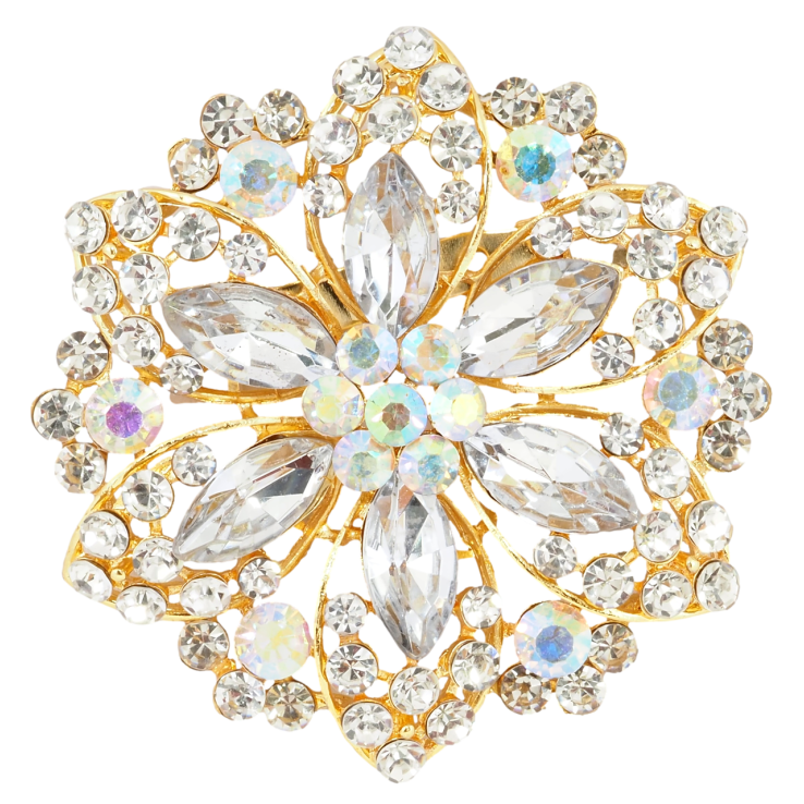 Брошка Квітка зі стразами фото №21 Брошка Квітка зі стразами фото №21