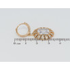 Серьги Xuping Позолота 18K подвески на колечках Декоративные подвески с цирконием фото №2