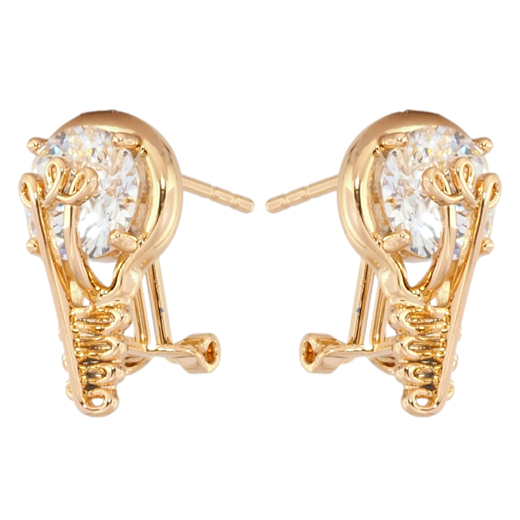 Сережки Xuping Позолота 18K італійський замок Лампочки фото №22 Сережки Xuping Позолота 18K італійський замок Лампочки фото №22