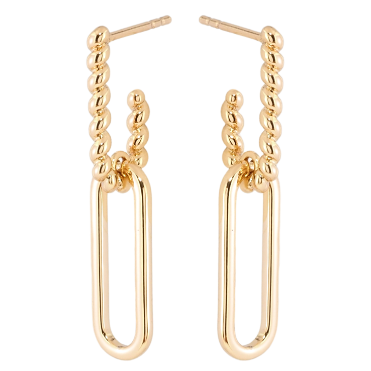 Сережки Xuping Позолота 18K пусети Овальні підвіски фото №20