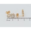 Серьги Xuping Позолота 18K пусеты Цветочки с цирконием фото №2 Серьги Xuping Позолота 18K пусеты Цветочки с цирконием фото №2