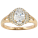 Кольцо Xuping Позолота 18K Фианит в обрамлении циркония фото №1