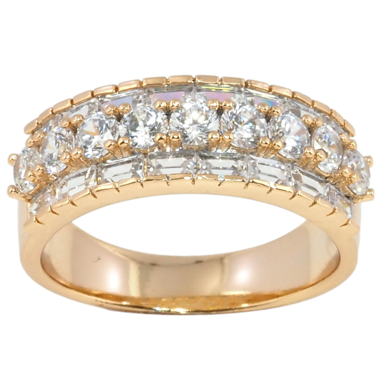 Каблучка Xuping Позолота 18K Інкрустація цирконієм фото №6