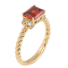 Кольцо Xuping Позолота 18K Красный фианит с цирконием фото №2 Кольцо Xuping Позолота 18K Красный фианит с цирконием фото №2