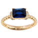 Кольцо Xuping Позолота 18K Синий фианит с цирконием фото №1 Кольцо Xuping Позолота 18K Синий фианит с цирконием фото №1