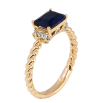 Каблучка Xuping Позолота 18K Синій фіаніт з цирконієм фото №2