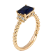 Кольцо Xuping Позолота 18K Синий фианит с цирконием фото №2 Кольцо Xuping Позолота 18K Синий фианит с цирконием фото №2