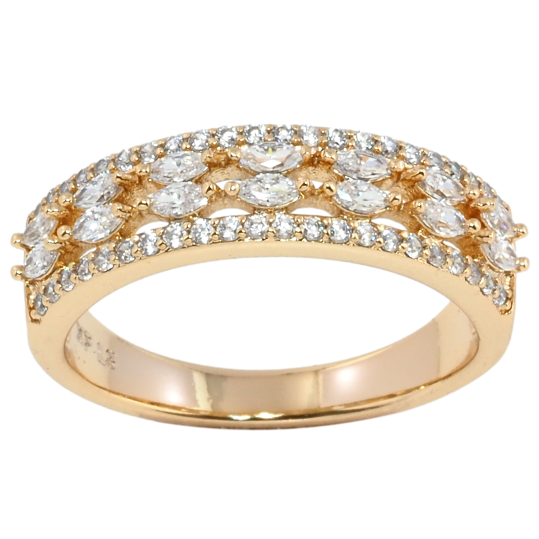 Каблучка Xuping Позолота 18K Інкрустація цирконієм фото №7