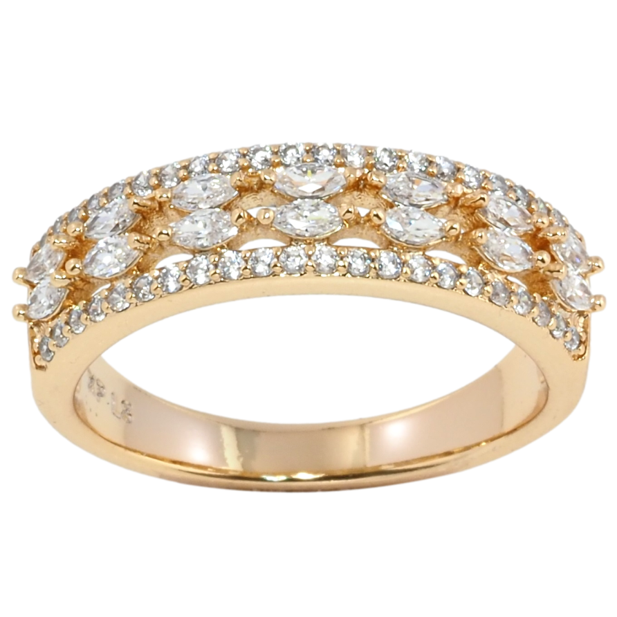 Каблучка Xuping Позолота 18K Інкрустація цирконієм фото №1 Каблучка Xuping Позолота 18K Інкрустація цирконієм фото №1