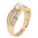 Кольцо Xuping Позолота 18K Кристальный блеск фото №2