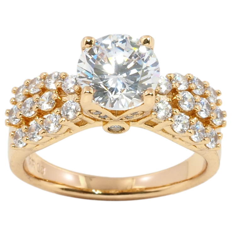 Каблучка Xuping Позолота 18K Фіаніт з інкрустацією цирконієм фото №24 Каблучка Xuping Позолота 18K Фіаніт з інкрустацією цирконієм фото №24