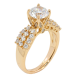 Кольцо Xuping Позолота 18K Фианит с инкрустацией цирконием фото №2 Кольцо Xuping Позолота 18K Фианит с инкрустацией цирконием фото №2