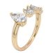 Кольцо Xuping Позолота 18K Кристальные капельки фото №2