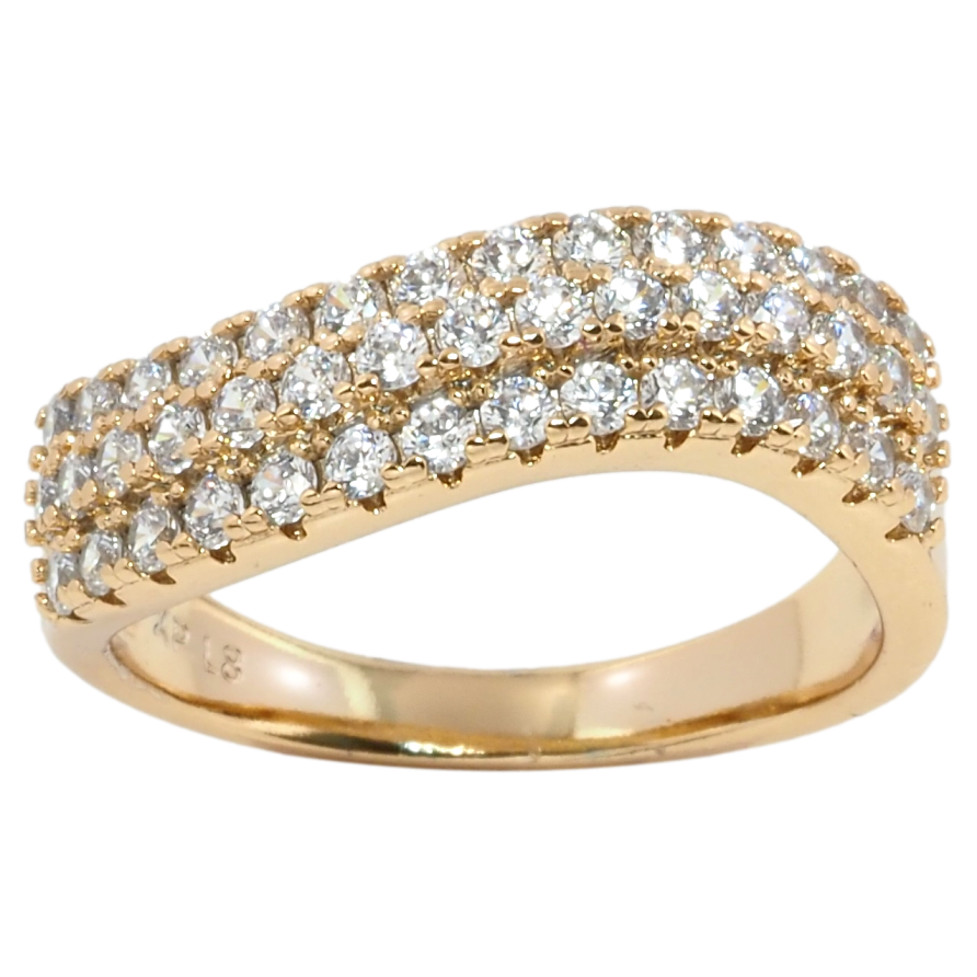 Каблучка Xuping Позолота 18K Інкрустація цирконієм фото №1 Каблучка Xuping Позолота 18K Інкрустація цирконієм фото №1