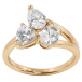 Кольцо Xuping Позолота 18K Три фианита фото №1 Кольцо Xuping Позолота 18K Три фианита фото №1